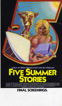Five Summer Stories Classic Surf Movie Poster.