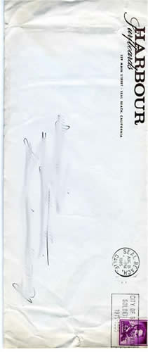 Harbour Surfboards envelope 