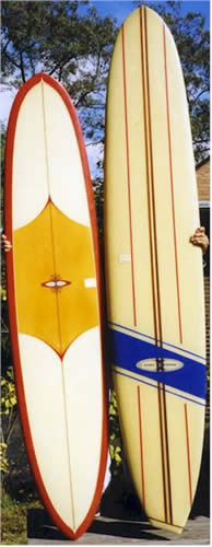 Carl Exstrom Surfboards Asymetrical Tail Classic Longboard Surfboards