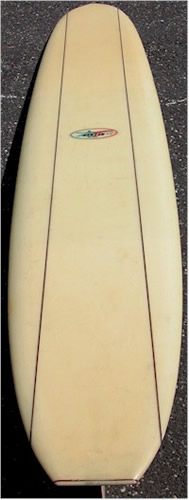 1960's Hansen Surfboard with Dual Stringers Surf Memorabilia Surfing Museum