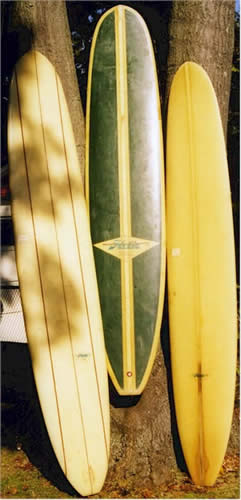 Hobie Surfboards including a beautiful triple stinger in original condtion from the 60's